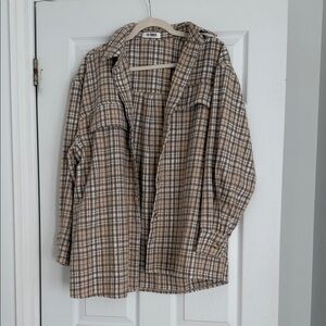 4th & reckless beige flannel